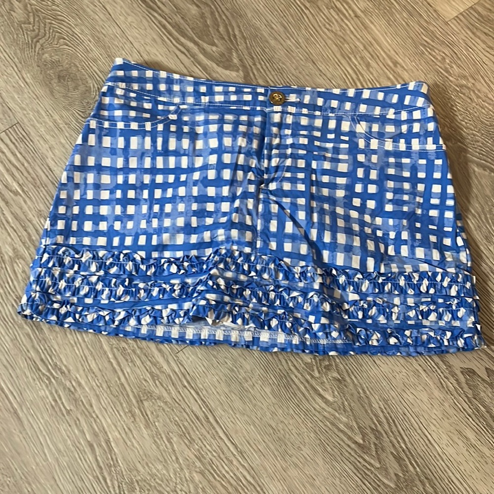Gingham skort